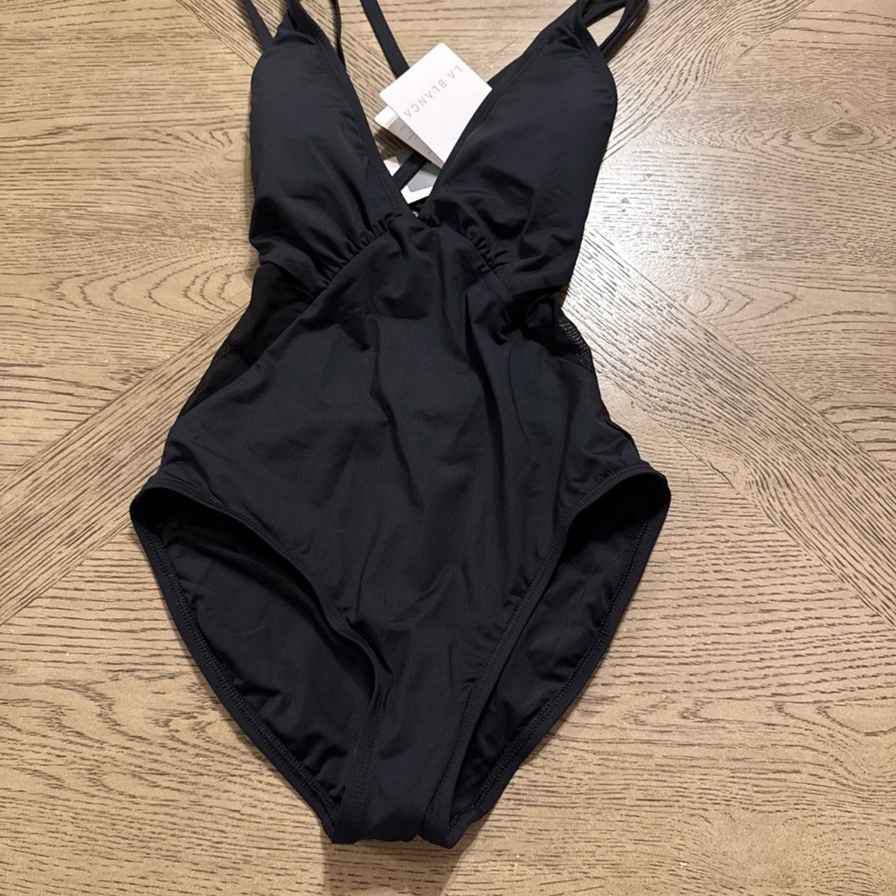 La Blanca Luxe Over The Shoulder One Piece Swimsuit Women's 2